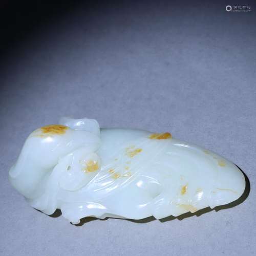 Hetian jade phoenix handle