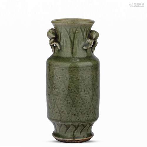 Ming Dynasty single color glaze double Erzun