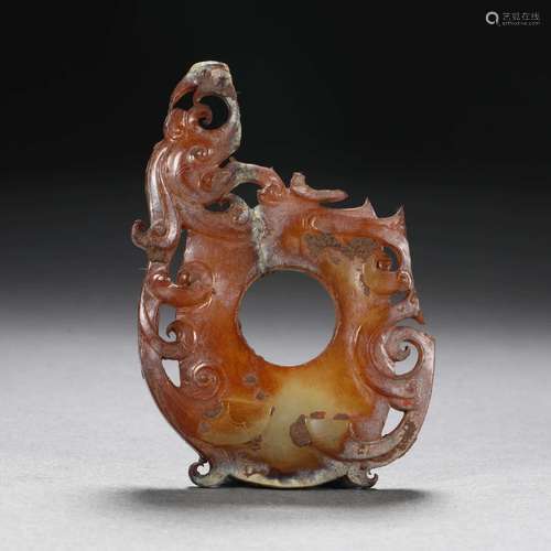 Qing Dynastyjade in the shape of a chicken heart