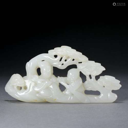 Qing Dynasty jade  shan zi ornaments