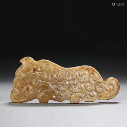 Jade tiger of Qing Dynasty