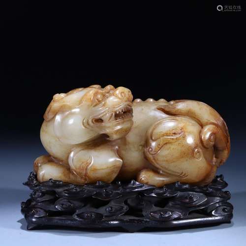 hetian jade auspicious animal ornaments