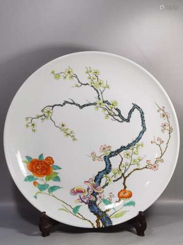 Pastel Plum Blossom Plate