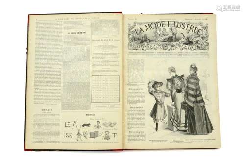 Album "La Mode illustrée" de 1894 avec des décalco