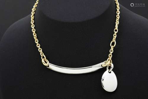 Collier Pomellato signé en or jaune et blanc (18 c