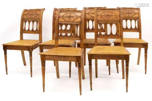 ensemble de six chaises 'anciennes' de style Direc