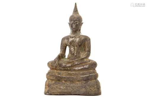 17°/18° Cent. Laos sculpture "Bouddha" en argent