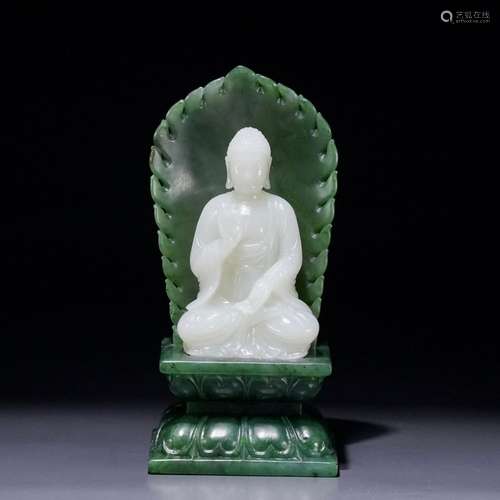 Hetian Jade Buddha Statue