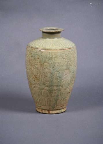 A Chinese celadon vase