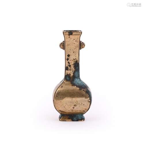 An attractive Chinese bronze incense-tool vase