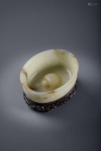 A Chinese white jade \'Tortoise\' water pot