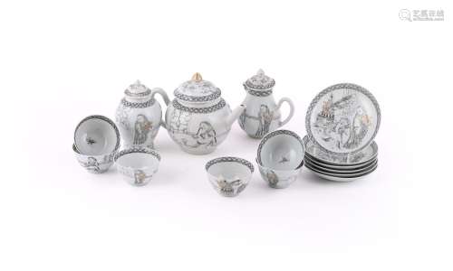 An attractive Chinese Export tea set