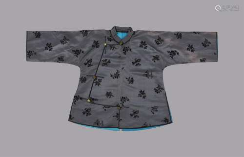 A small Chinese over jacket made from cut silk velvet