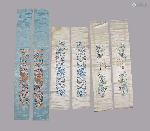 Three Chinese pairs of sleeve bands