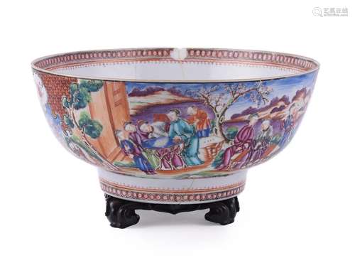 A Chinese Mandarin palette bowl