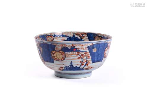 A Chinese Export Imari punch bowl