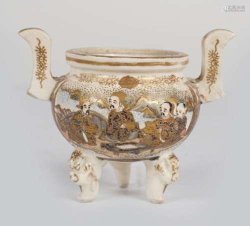 19TH-CENTURY JAPANESE SATSUMA CENSER