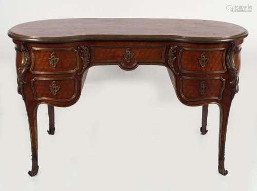 19TH-CENTURY LOUIS XV KINGWOOD DESK