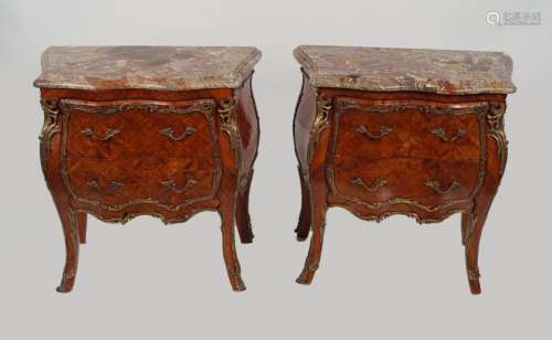 PAIR OF LOUIS XV STYLE KINGWOOD CHESTS