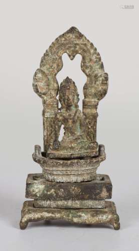 CHINESE ARCHAIC BRONZE BUDDHA