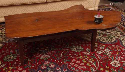 LARGE FOLK ART COFFEE TABLE