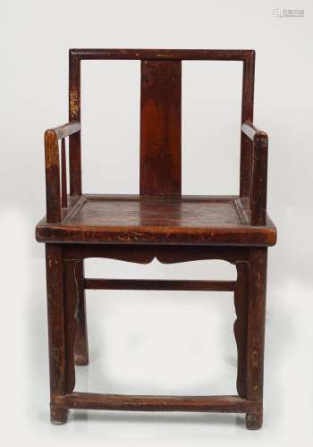 CHINESE QING ELM CEREMONIAL CHAIR