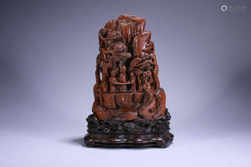 Old Collection of Honolu Mountain Water Figure Shanzi Orname...