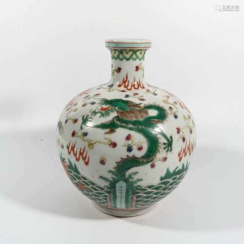 Pastel Dragon Pattern Gulu Bottle