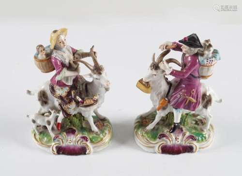 PAIR 19TH-CENTURY DERBY FIGURES