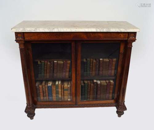 19TH-CENTURY ROSEWOOD BOOKCASE
