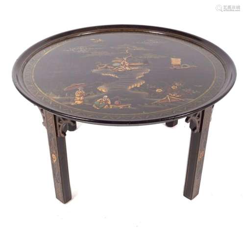 EDWARDIAN LACQUERED COFFEE TABLE