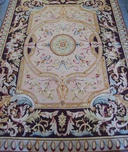 LARGE AUBUSSON CARPET