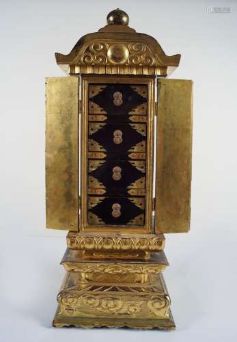 19TH-CENTURY JAPANESE LACQUERED SHRINE CABINET