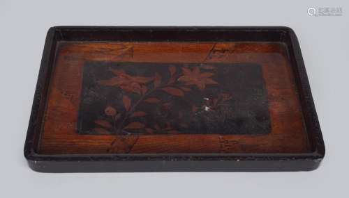 19TH-CENTURY JAPANESE LACQUERED TRAY