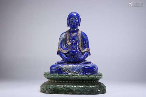 Old Lapis Lazuli Medicine Buddha Statue