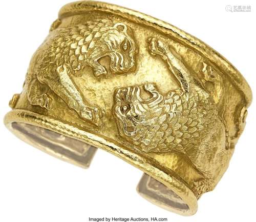David Webb Gold Bracelet Metal: 18k gold Marked: for David W...