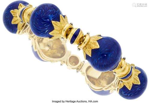 Enamel, Gold Bracelet Element: Enamel Metal: 18k gold Gross ...