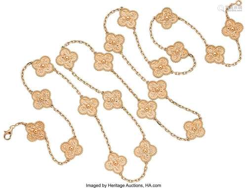 Van Cleef & Arpels Rose Gold Necklace Metal: 18k rose go...