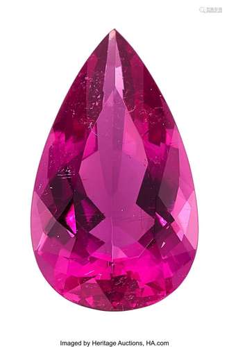 8.29 ct Rubellite Tourmaline Shape: Pear Measurements: 18.94...