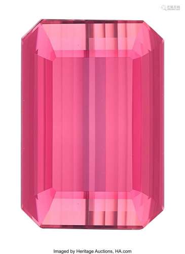 27.31 ct Pink Tourmaline Shape: Emerald Measurements: 21.02 ...