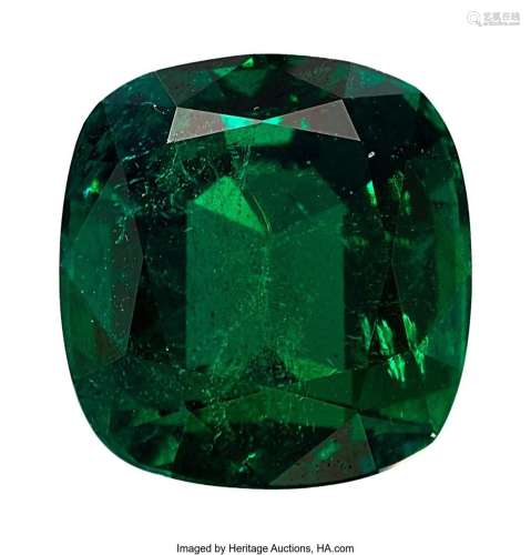 10.69 ct Zambian Emerald Shape: Cushion Measurements: 13.88 ...
