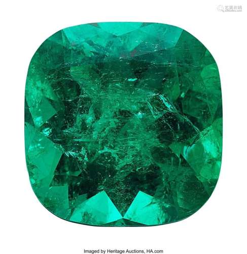 19.51 ct Colombian Emerald Shape: Cushion Measurements: 18.5...