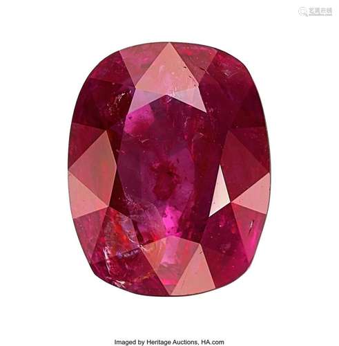 6.55 ct Burma Ruby Shape: Antique cushion Measurements: 11.5...