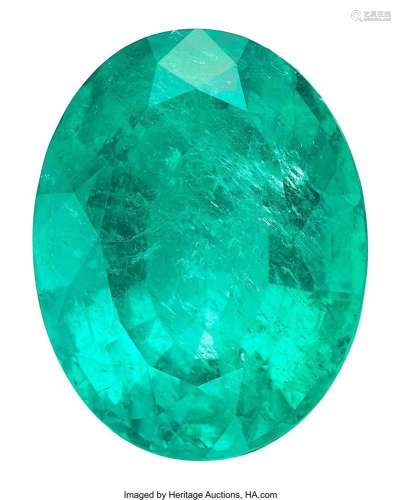 40.02 ct Colombian Emerald Shape: Oval Measurements: 25.57 x...