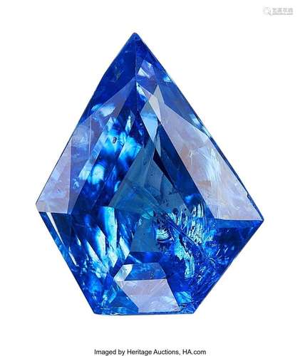 5.33 ct Burma Sapphire Shape: Modified shield Color: Blue Me...