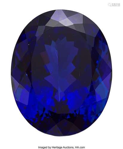 52.93 ct Tanzanite Shape: Oval Color: Violet Blue Measuremen...