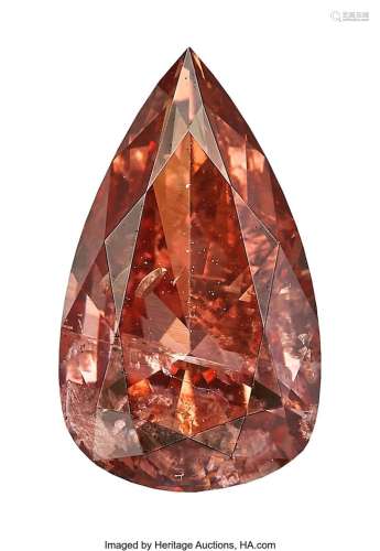 0.80 ct Fancy Deep Pink Diamond Shape: Pear modified brillia...