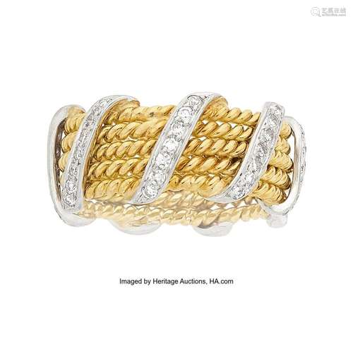 Schlumberger for Tiffany & Co. Diamond, Platinum, Gold R...