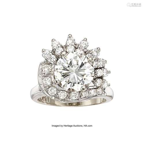 Diamond, White Gold Ring Stones: Round brilliant-cut diamond...