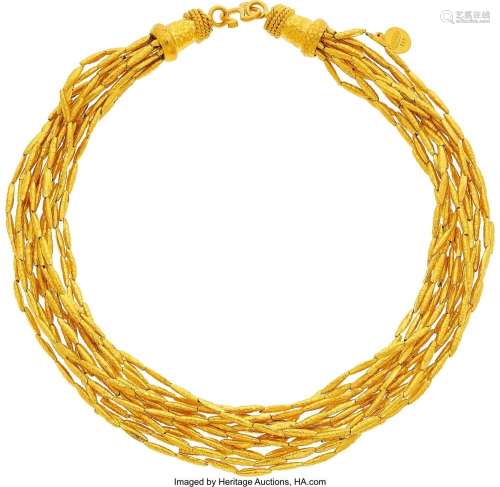 Cressida Gold Necklace Metal: 24k gold Marked: Cressida Weig...